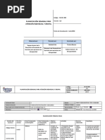 PLANIFICACION Del 12 Al 16 de Junio Del 2023 TERAPIA FISICA