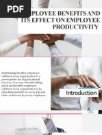 Employee Benefits and Its Effect On Employee Productivity