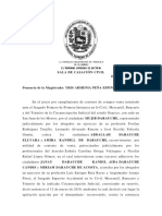 Sentencia Casación Civil, Reconocimiento de Contenido y Firma