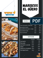 Menu Mariscos El Guero 1