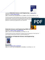 Book Details Materials Science and Engineering