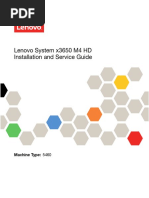 Lenovo System x3650 M4 HD Installation and Service Guide: Machine Type: 5460