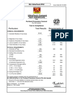 Ultratech Cement Particulars Test Results Requirements of - Compress