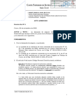 Admite Demanda de Amparo Contra Resolución Judicial