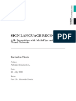 ASL Recognition in Real Time With RNN - Antonio Domènech