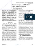 Analysis of Pressure Drop in Axial Turbine: Case Study of Discharge Line