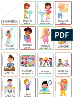 Quadro de Rotina Tea Educacao Infantil Com Cards