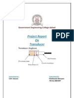 Project Report On Transducer