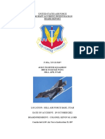 United States Air Force Aircraft Accident Investigation Board Report