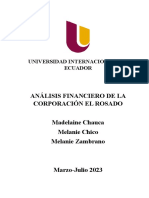 Informe Financiero CORPORACIÓN EL ROSADO S