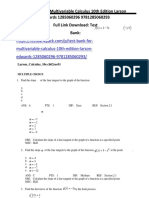 Multivariable Calculus 10th Edition Larson Edwards Test Bank