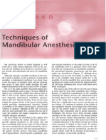 14 Techniques of Mandibular Anesthesia