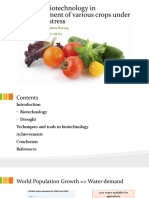 Role of Biotechnology in Improvement of Various Crops (Autosaved) (Autosaved) - 2