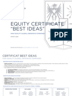 2020.03 - Best Ideas Equity Certificate