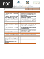 Rúbrica Mediación - Sesión Individual Concurso CRIMEN