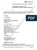 FTCQ - 10 - 001 - Determinação de Compostos Fenólicos em Açúcar