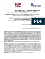 Políticas Curriculares para o Ensino Médio No Brasil... (F. Habowski.2022)