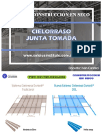 Cielorraso Junta Tomada