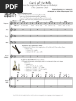 (Free Scores - Com) Leontovich Mykola Ring Christmas Bells For Handbells Handchimes Choir Satb Full Score 7924 70566