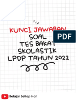 Kunci Jawaban Soal Latihan LPDP 2022