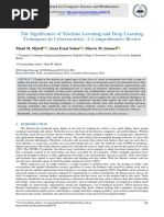 The Significance of Machine Learning and Deep Learning Techniques in Cybersecurity - A Comprehensive Review