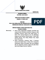 Perwal Nomor 27 THN 2015 TTG Tata Cara Pengajuan Izin Pemanfaatan Ruang Dan Pengesahan Rencana Tapak