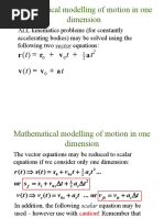 1D Motion Modelling - v1.1