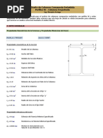 Diseño de Columna Compuesta Embebida - Compresión y Flexión (Empotrada)