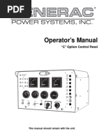 0C4205 Rev B Panel C Option Operator's Manual