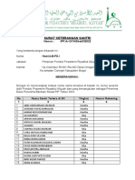 Surat Keterangan Santri Riyadhul Aliyyah