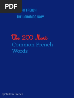 200 Most Frequent French Words