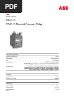 1SAZ721201R1047 tf42 16 Thermal Overload Relay