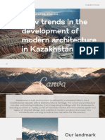 New Trends in The Development of Modern Architecture in Kazakhstan