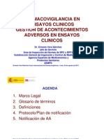 Farmacovigilancia en Ensayos Clinicos