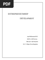 Entrepreneurship Development Assingment