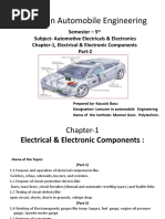 Automotive Electricals & Electronics - Chapter 1 - Part 2 - 5th Sem