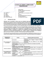 Programación Anual de Tutoria 3ro 2022