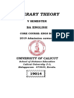 SLM-19014-Eng - LITERARY THEORY