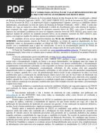 Chamamento SISU 23 - Vagas 2022-1 para Ingresso em 2022-2 Ou 2023-1 19ago22 - 2