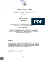 República de Chile Tribunal Constitucional: Sentencia Rol 11.071-21-INA