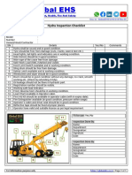 Hydra Safety Inspection Checklist.