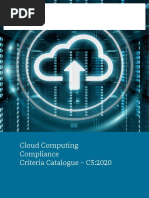 Cloud Computing Compliance Criteria Catalogue - C5:2020