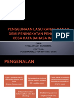 Penggunaan Lagu Kanak-Kanak Demi Peningkatan Penguasaan Kosa Kata Bahasa Inggeris