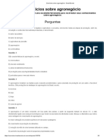 Exercícios Sobre Agronegócio