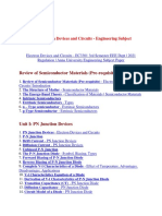 Electron Devices and Circuits (EDC)