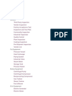 Inspection and Test Plan For Steam Turbine - Sample