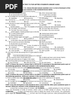 Practice Test 72 For Gifted Students Grade 9a