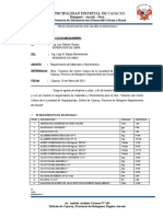 Carta N°002-Requerimento Materiales