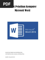 Modul Pengenalan Aplikasi Word 2016