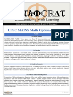 Syllabus For Maths Optional in Upsc-1